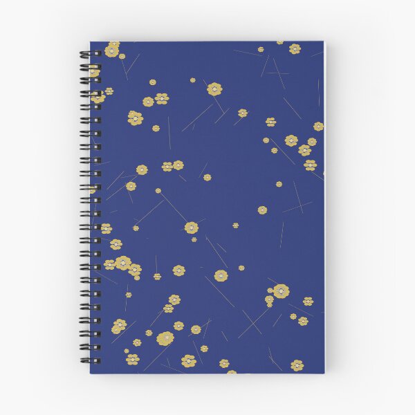 Item preview, Royal Blue Floral and Gold Pattern designed and sold by JunnuCreations.