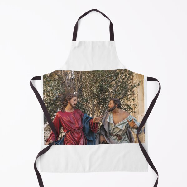 Item preview, Jesus Christ Statue and Disciple Sculpture Amid Olive Tree During Religious Procession and Holy Week Ceremony designed and sold by Nmallia.