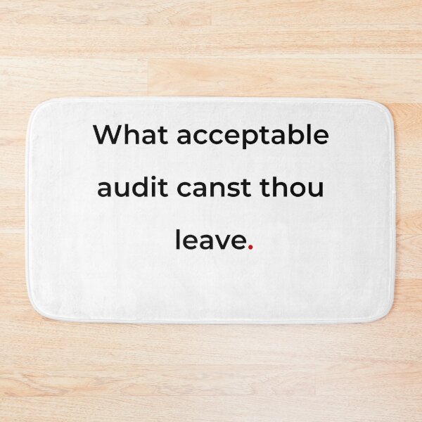 Item preview, "What acceptable audit canst thou leave" - print black designed and sold by ariksworld.