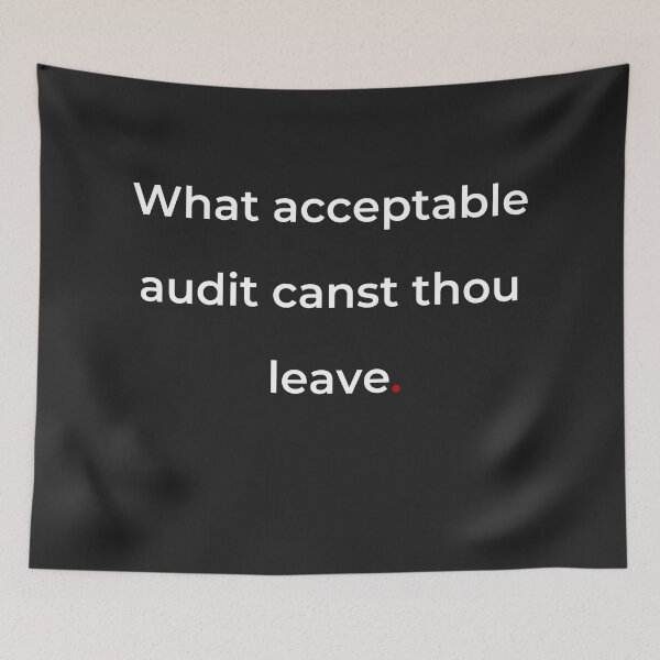 Item preview, "What acceptable audit canst thou leave" - print white designed and sold by ariksworld.