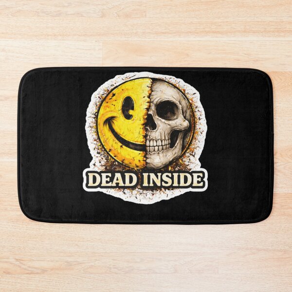 Item preview, Dead Inside Smiley Skull Meme Dark Humor Gothic Aesthetic designed and sold by VibeOffline Studio.