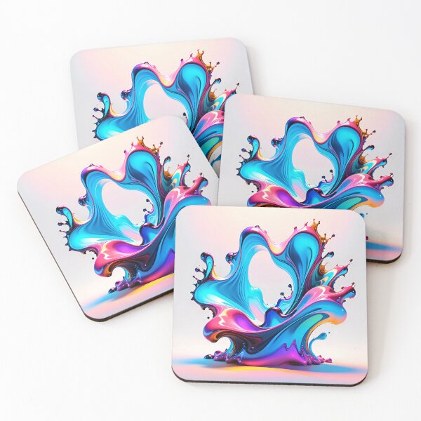 Item preview, Colorful Fluid Art with Floating Paint Droplets. designed and sold by MissYouONLY.