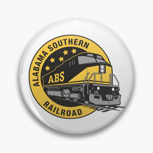 Item preview, Alabama Southern Railroad (ABS) Vintage Locomotive Logo designed and sold by CharlieDesings.