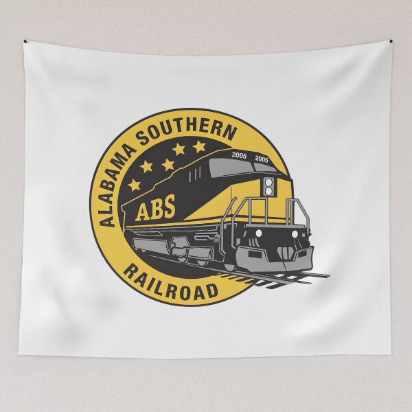 Item preview, Alabama Southern Railroad (ABS) Vintage Locomotive Logo designed and sold by CharlieDesings.