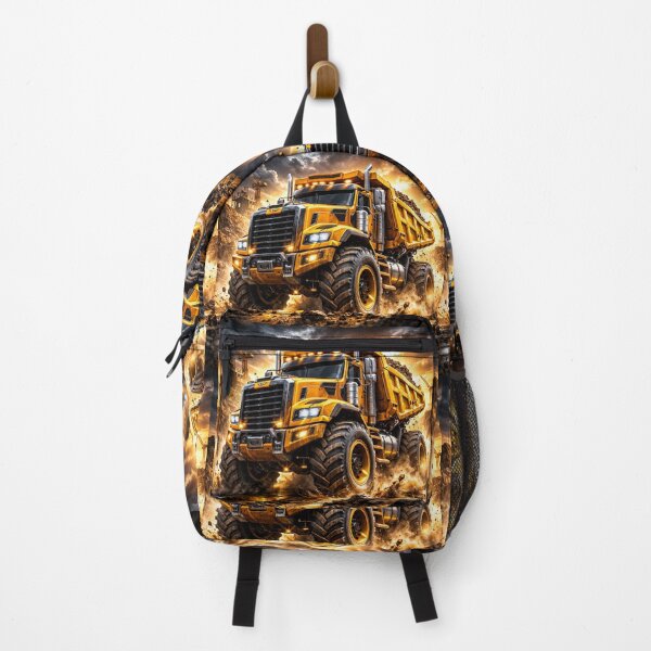 Item preview, Yellow Dump Truck – Powerful Construction Heavy Duty Truck 3/4 Front View designed and sold by Creative Design Studio.
