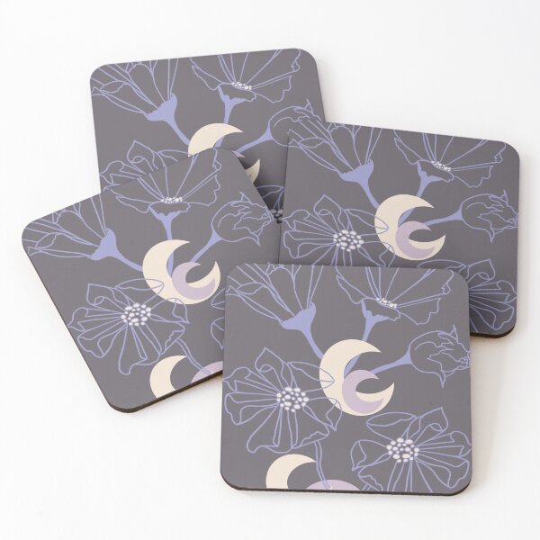 Item preview, Moon and flower drawing designed and sold by GENEST-V.