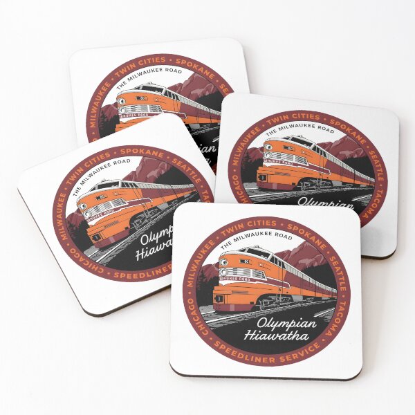 Item preview, Vintage Olympian Hiawatha Speedliner Poster designed and sold by CharlieDesings.