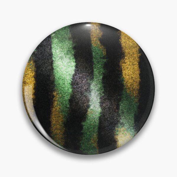 Item preview, Emerald Gold Black Stripe Pattern designed and sold by bubblegoth.