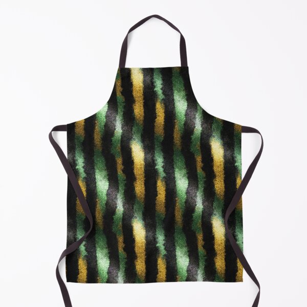 Item preview, Emerald Gold Black Stripe Pattern designed and sold by bubblegoth.