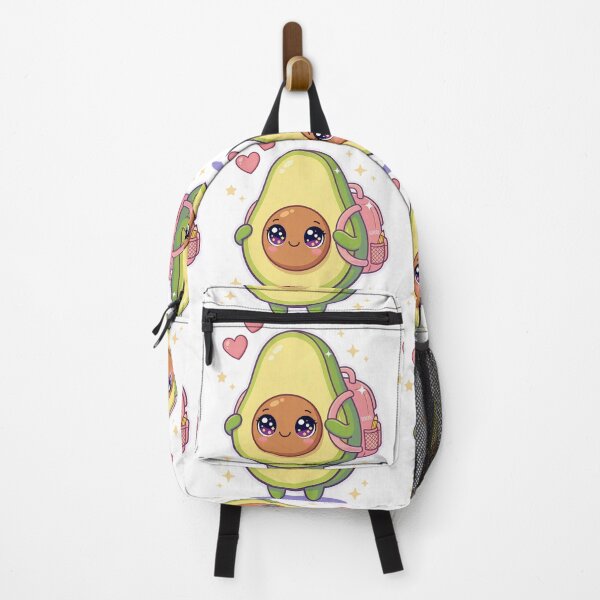 Item preview, Kawaii Avocado with Backpack - Pastel Cute Food Character. designed and sold by Lylysun.