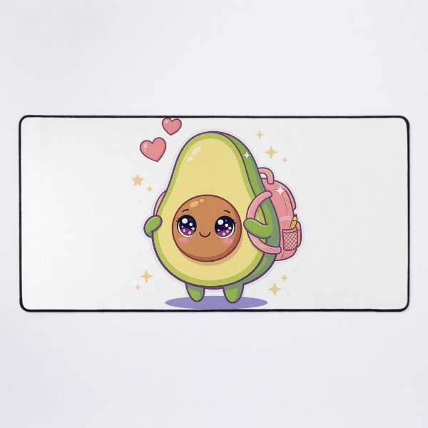 Item preview, Kawaii Avocado with Backpack - Pastel Cute Food Character. designed and sold by Lylysun.