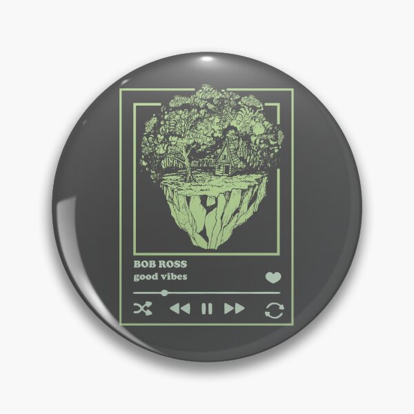 Item preview, Bob Ross Afro Naturescape Lofi Player (Neg) designed and sold by SKETCHYANDGRAPHIC.
