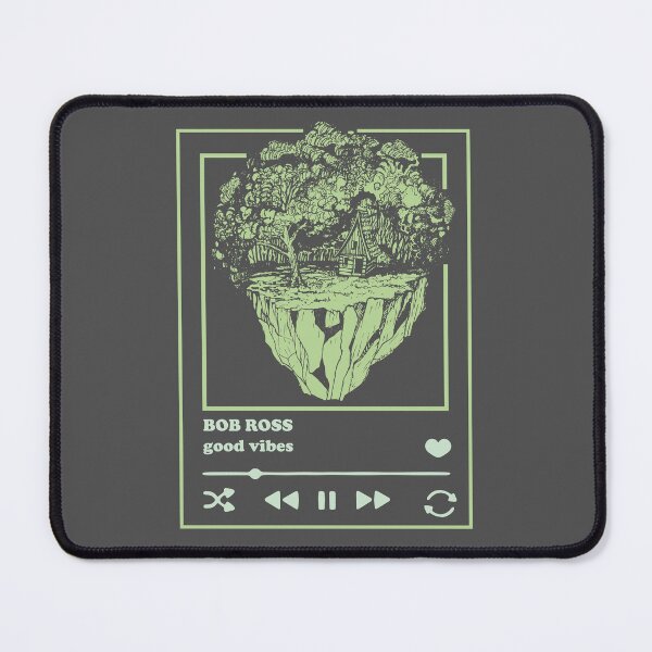 Item preview, Bob Ross Afro Naturescape Lofi Player (Neg) designed and sold by SKETCHYANDGRAPHIC.