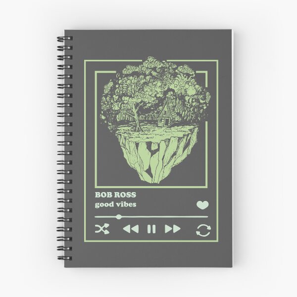Item preview, Bob Ross Afro Naturescape Lofi Player (Neg) designed and sold by SKETCHYANDGRAPHIC.