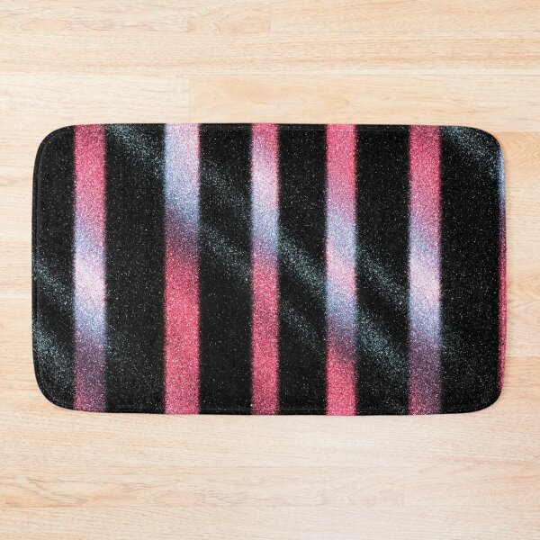 Item preview, Silver Pink Glitter Stripe Pattern designed and sold by bubblegoth.