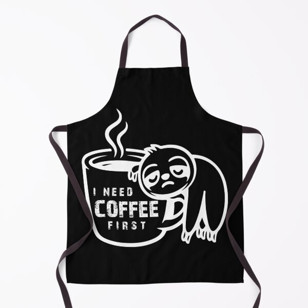 Item preview, I Need Coffee First Sloth T-Shirt - Funny Sleepy Sloth Hanging on Coffee Cup, Lazy Morning Cartoon Graphic Tee, Cute Coffee Lover Meme Shirt designed and sold by ArtZone1987.