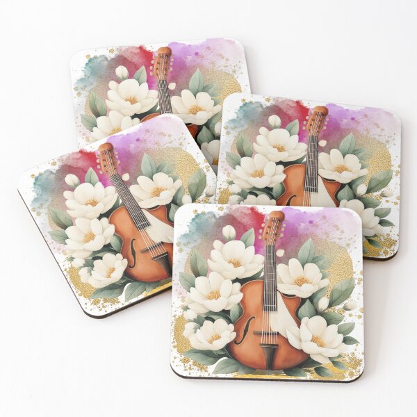Item preview, Floral Violin | Botanical Classical Music Illustration designed and sold by ChenEngEng.