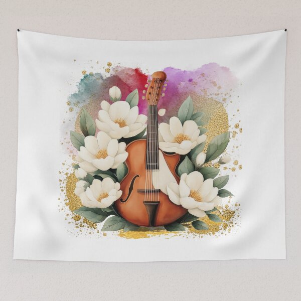 Item preview, Floral Violin | Botanical Classical Music Illustration designed and sold by ChenEngEng.