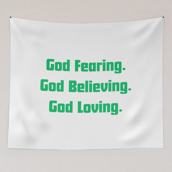 Item preview, Green Font God fearing, God believing, God loving designed and sold by 1anne-grace1.