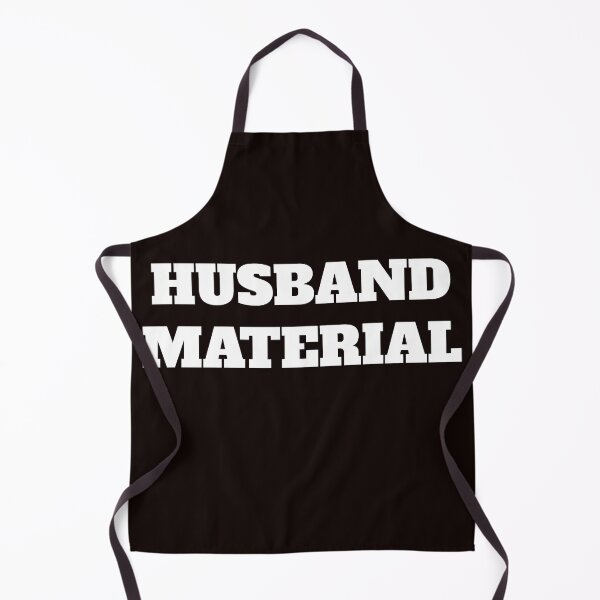 Item preview, HUSBAND MATERIAL bold white text designed and sold by TeeHeeRiot.
