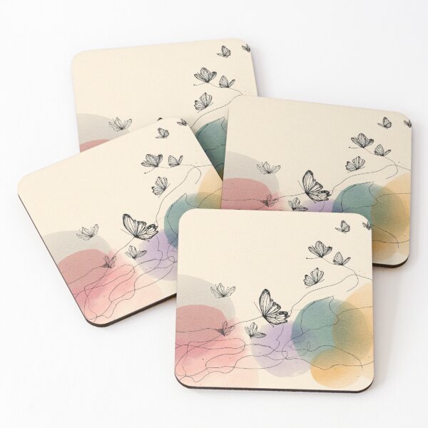Item preview, Soft colors: butterflies flowers designed and sold by anytka.
