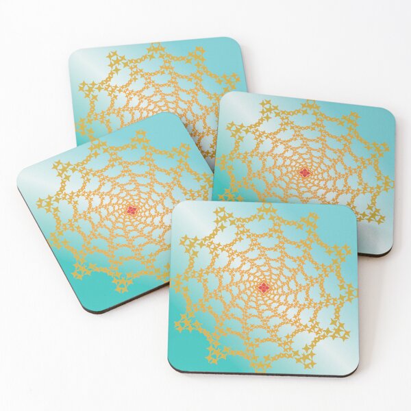 Item preview, Golden Star Seed Universe Mandala designed and sold by OIL Pattern Design .