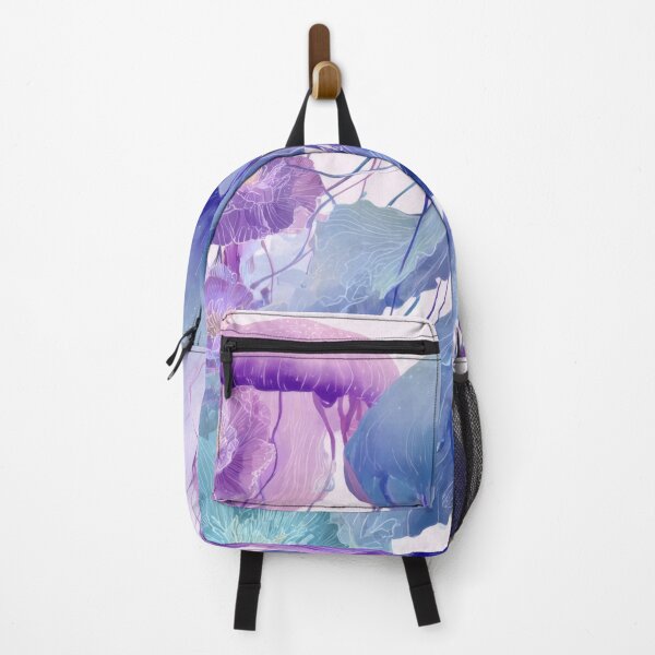 Item preview, Jellyfish swimming among flowers designed and sold by anytka.