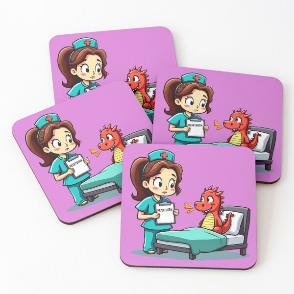 Item preview, Heartburn Dragon – Funny Nurse Humor     designed and sold by AnimalAirtistry.