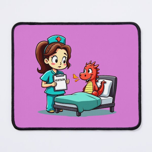 Item preview, Heartburn Dragon – Funny Nurse Humor     designed and sold by AnimalAirtistry.