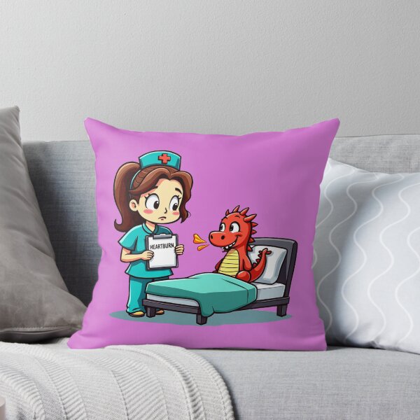 Item preview, Heartburn Dragon – Funny Nurse Humor     designed and sold by AnimalAirtistry.