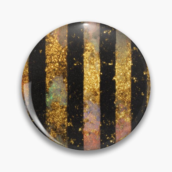 Item preview, Black Gold Cosmic Stripe Pattern designed and sold by bubblegoth.