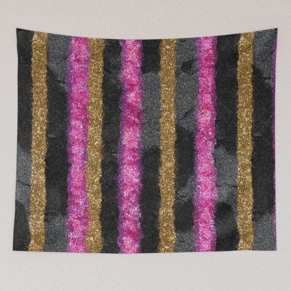 Item preview, Pink Gold Glitter Stripe Pattern designed and sold by bubblegoth.