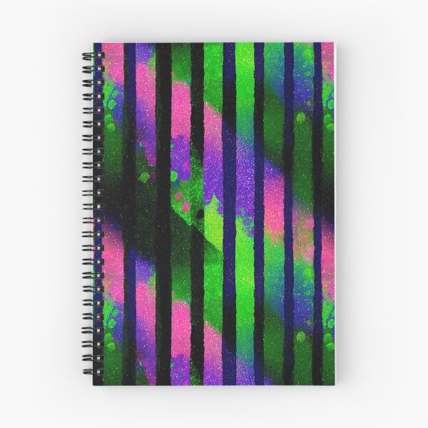 Item preview, Neon Pink Green Stripe Pattern designed and sold by bubblegoth.
