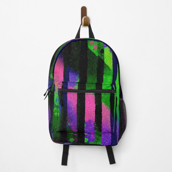 Item preview, Neon Pink Green Stripe Pattern designed and sold by bubblegoth.