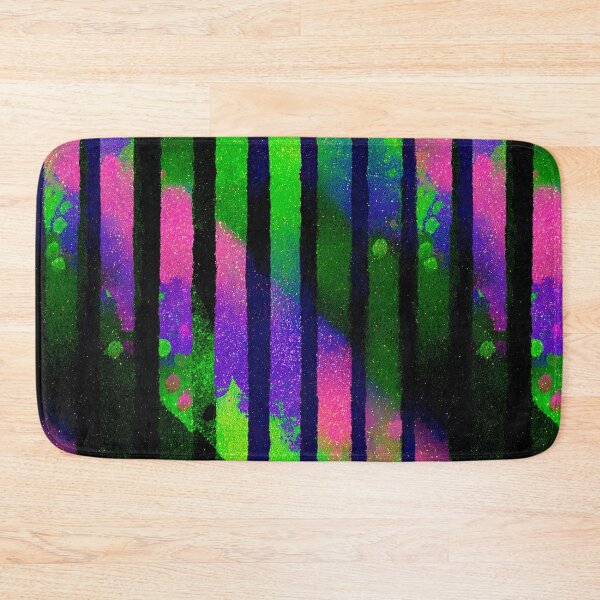 Item preview, Neon Pink Green Stripe Pattern designed and sold by bubblegoth.