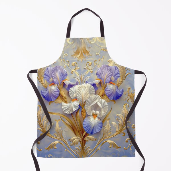 Item preview, Purple and White Iris Floral Art designed and sold by MargaretWiktor.