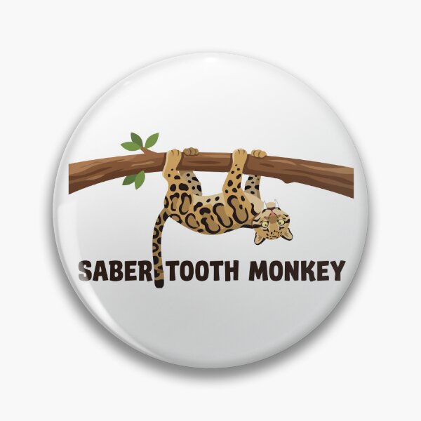 Item preview, Saber Tooth Monkey Funny Clouded Leopard designed and sold by Petzzz.