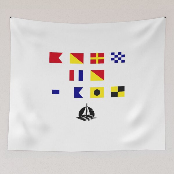 Item preview, Born to Sail - Nautical Signal Flags designed and sold by AnchorsAwayCo.
