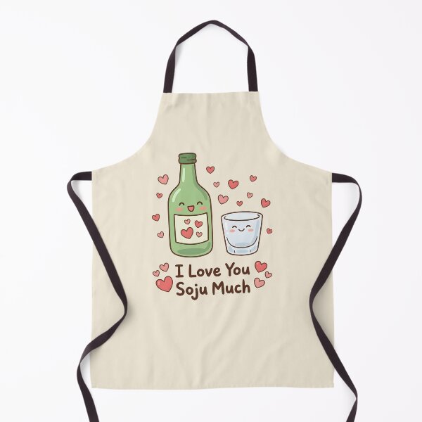 Item preview, I Love You Soju Much Cute Korean Greeting  designed and sold by HowToCanadian.