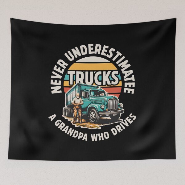 Item preview, Never Underestimate A Grandpa Who Drives Trucks Retired Trucker Legend designed and sold by AmazingViews.