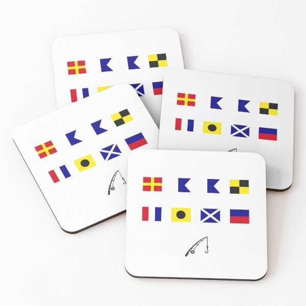 Item preview, Reel Time - Nautical Signal Flags designed and sold by AnchorsAwayCo.