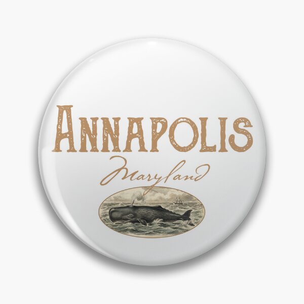 Item preview, Annapolis Maryland Vintage Whale Design designed and sold by Futurebeachbum.
