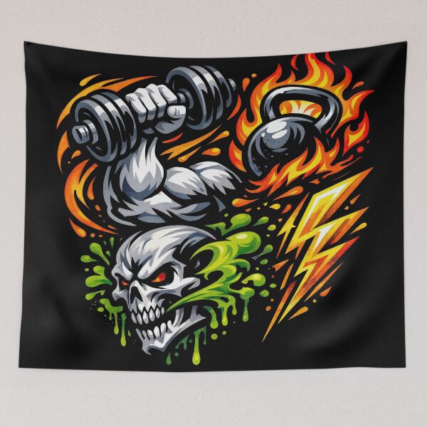 Item preview, Hardcore Fitness – Power and Fury designed and sold by ForeverPrintsOK.