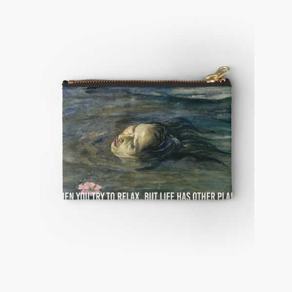 Item preview, Life Won’t Let Me Chill – Dramatic Water Art Meme designed and sold by sorryNOTsorry.brand.