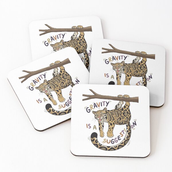Item preview, Gravity Is A Suggestion Upside Down Clouded Leopard designed and sold by Petzzz.