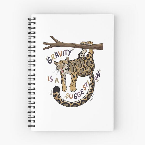 Item preview, Gravity Is A Suggestion Upside Down Clouded Leopard designed and sold by Petzzz.