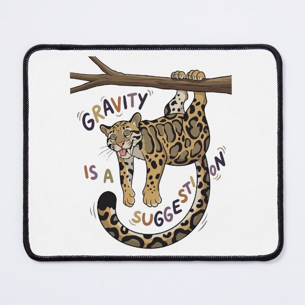 Item preview, Gravity Is A Suggestion Upside Down Clouded Leopard designed and sold by Petzzz.