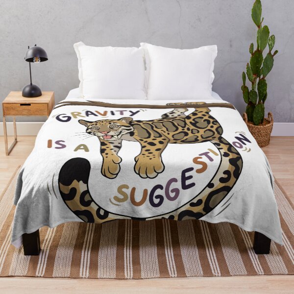 Item preview, Gravity Is A Suggestion Upside Down Clouded Leopard designed and sold by Petzzz.