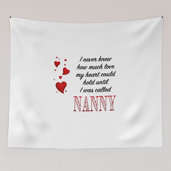 Item preview, I Never Knew How Much Love My Heart Could Hold... Nanny by Amanda M Lucas designed and sold by Amanda Lucas.