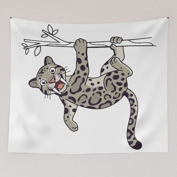 Item preview, Cute But Vampiric Funny Clouded Leopard designed and sold by Petzzz.
